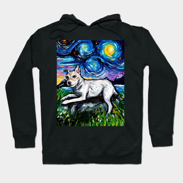 Jack Russell Terrier Night 3 Hoodie by sagittariusgallery